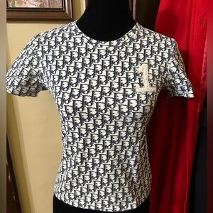 Christian Dior Vintage fitted Monogram T-Shirt  Small
